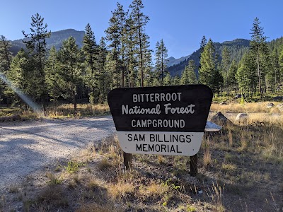 Sam Billings Memorial - Darby, Montana campground