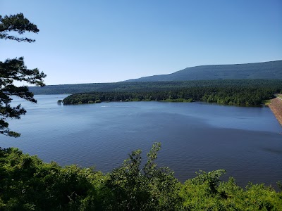 Outlet Area - Blue Mountain Lake - Havana, Arkansas campground